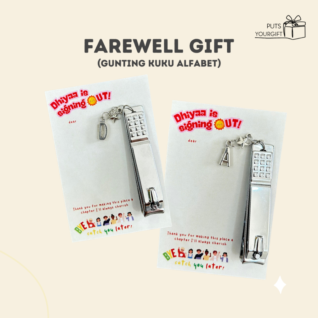 Hadiah Perpisahan | Gunting Kuku Custom | Resign Gift | Souvenir Custom