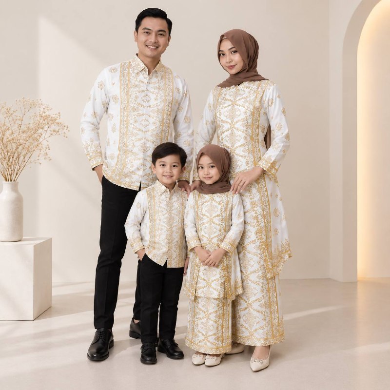 Songket Pash - Baju Songket Palembang Murah (Bisa Couple & anak)  - Set Rok Songket Motif Cantik Man