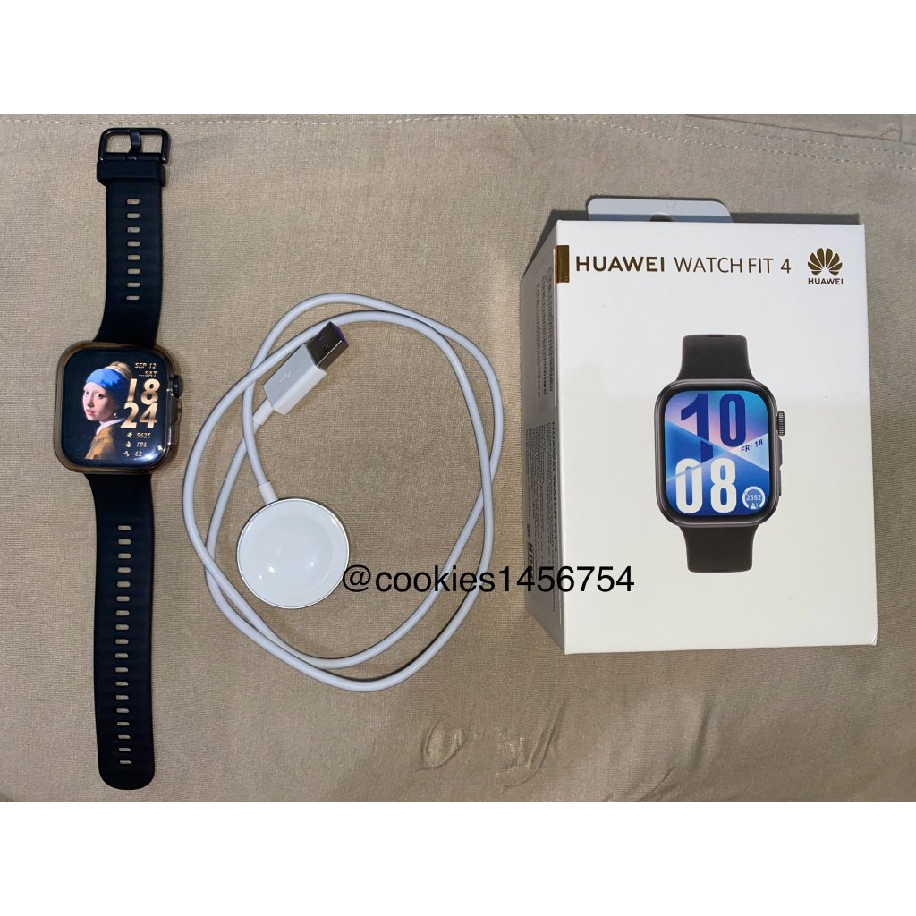 Preloved Smartwatch Huawei Watchfit 4 BLACK No Minus
