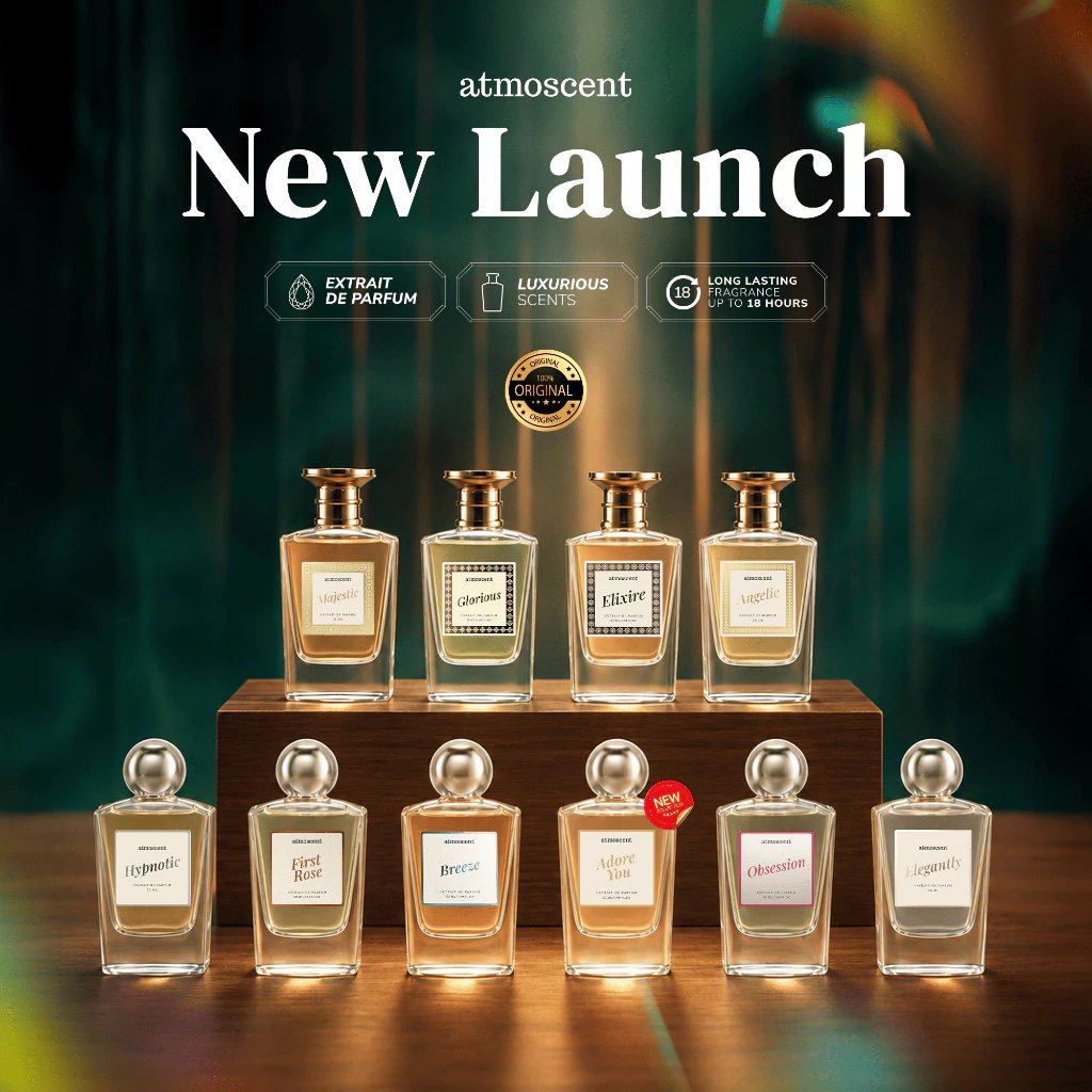 Atmoscent Extrait De Parfum Elixire / Extrait De Parfum First Rose / Extrait De Parfum Breeze Extrai