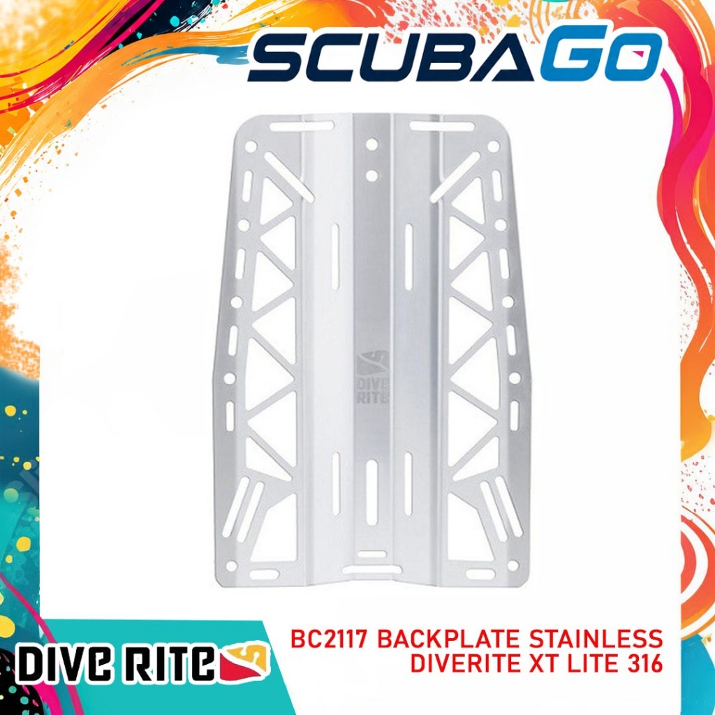 BC2117 Backplate Stainless 316 Diverite XT Lite Spare Part Bcd Selam Dive Rite Scuba Diving