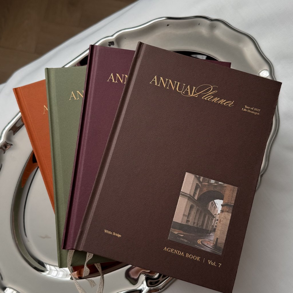 ANNUAL PLANNER 2027 / Journal Book Aesthetic / Buku Agenda Planner Book