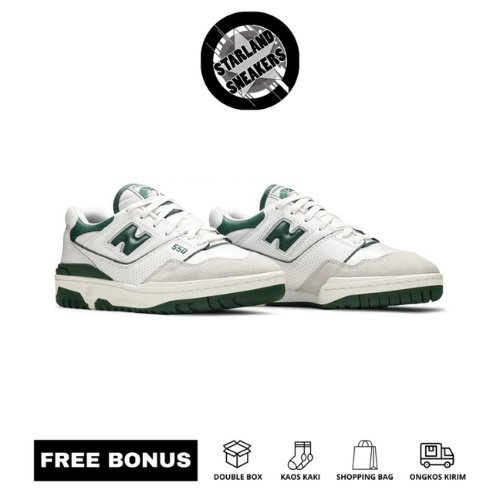 StarlandSneakers - Sneakers NB 550 'White Green' Made In Vietnam
