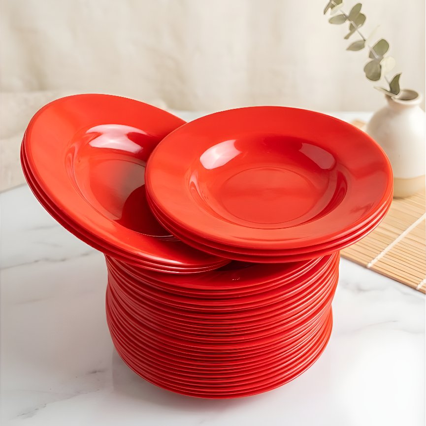 tatakan gelas melamin 6 inch / piring tatakan gelas melamin ada pilihan warna