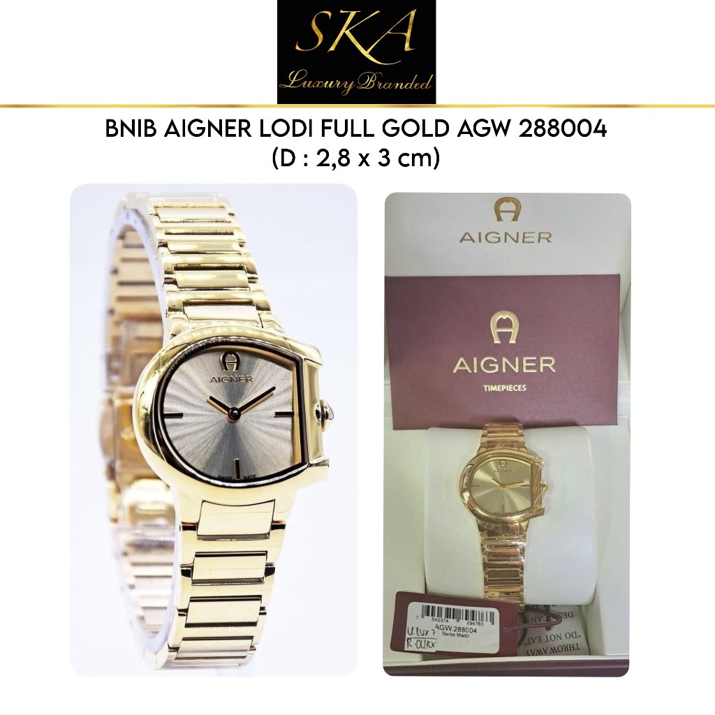 WATCH AUTHENTIC AIGNER LODI FULL GOLD AGW 288004