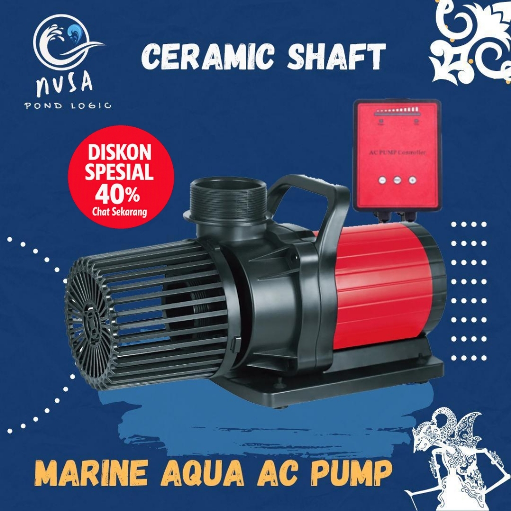 Pompa Marine Aqua Water Pump 30000 LPH Controller Submersible Pump Pond