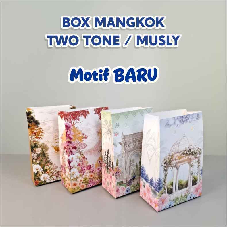 Box Mangkok Twotone / Packaging Mangkok / Dus Mangkok / Kemasan Mangkok / Paper Bag ( Hanya Box )