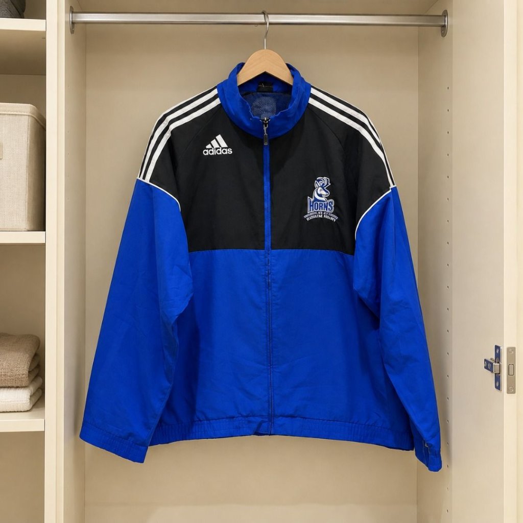 ADDA5 Climacool “Horns Rugby University of Lethbridge Canada” Tracktop Jacket - size XL | vintage ML