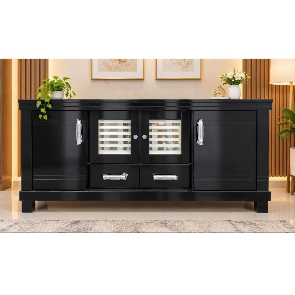 Bufet tv 160 cm Hitam  / Bufet serbaguna 160cm / Meja tv modern laci / Meja tv / Rak tv minimalis / 