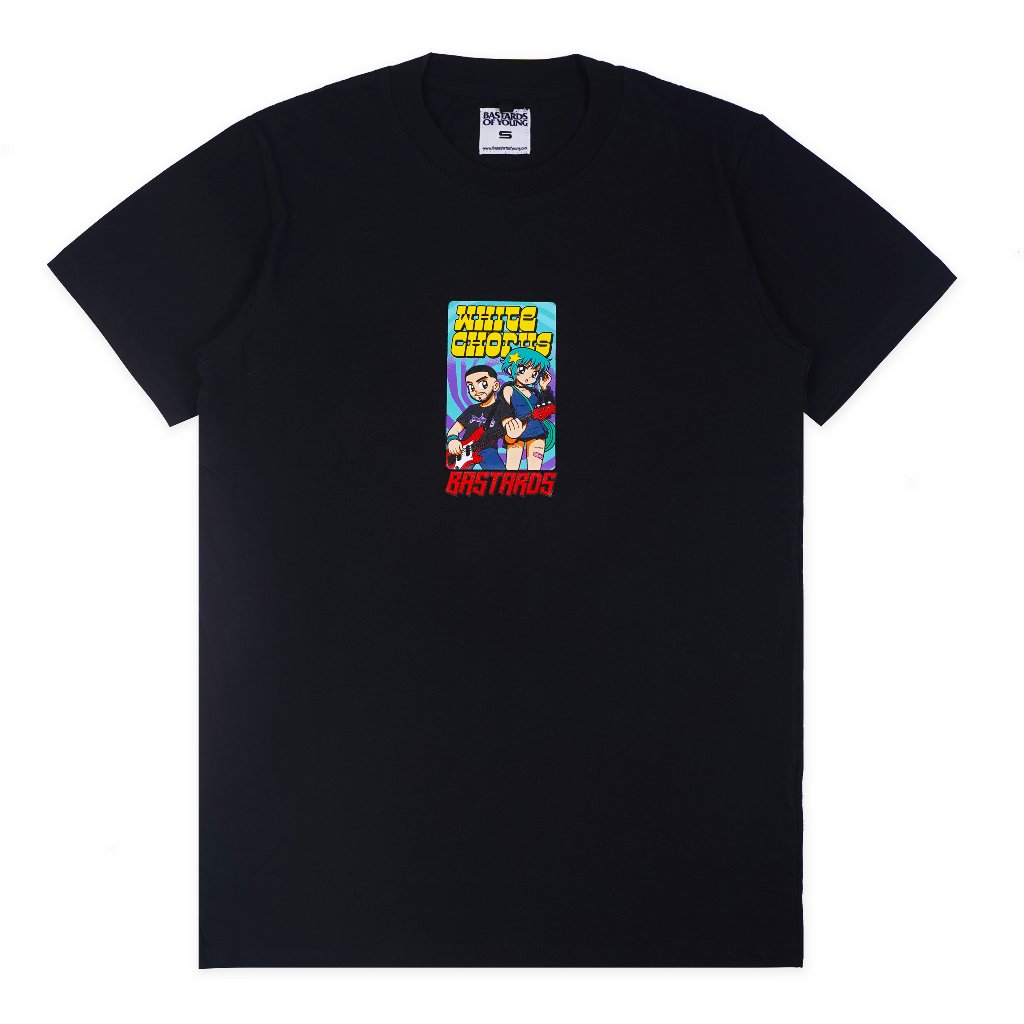 Bastards Of Young T-Shirt White - Chorus Hooked Black