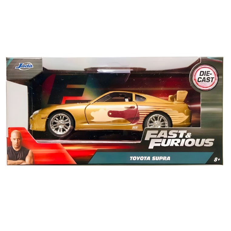 JADA FAST & FURIOUS TOYOTA SUPRA FAST FURIOUS SKALA 1:32 ORIGINAL JADA DIECAST CAR TOYOTA SUPRA