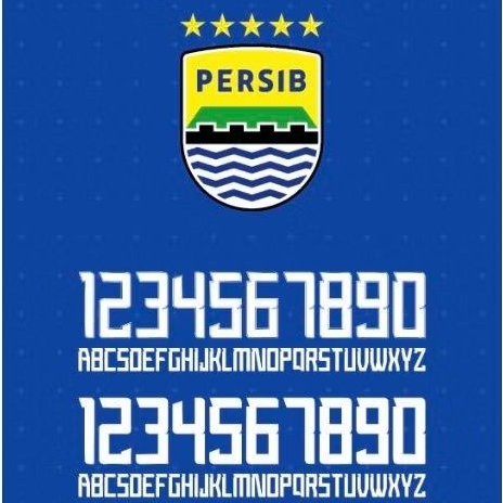Font Persib Bandung 2026 / 2027 Vektor Sublimasi Jersey - File OTF TTF CDR Vector CorelDraw