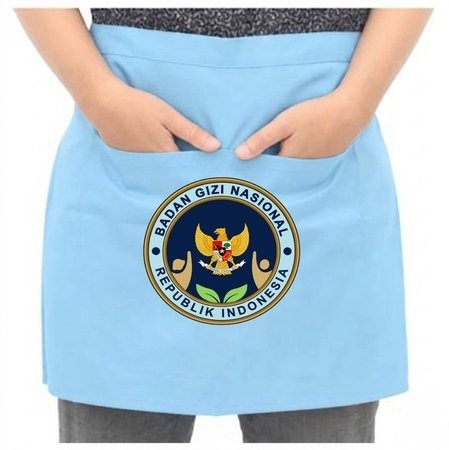 Celemek Apron BGN Badan Gizi Nasional SPPG Celemek Dapur MBG Setengah Badan