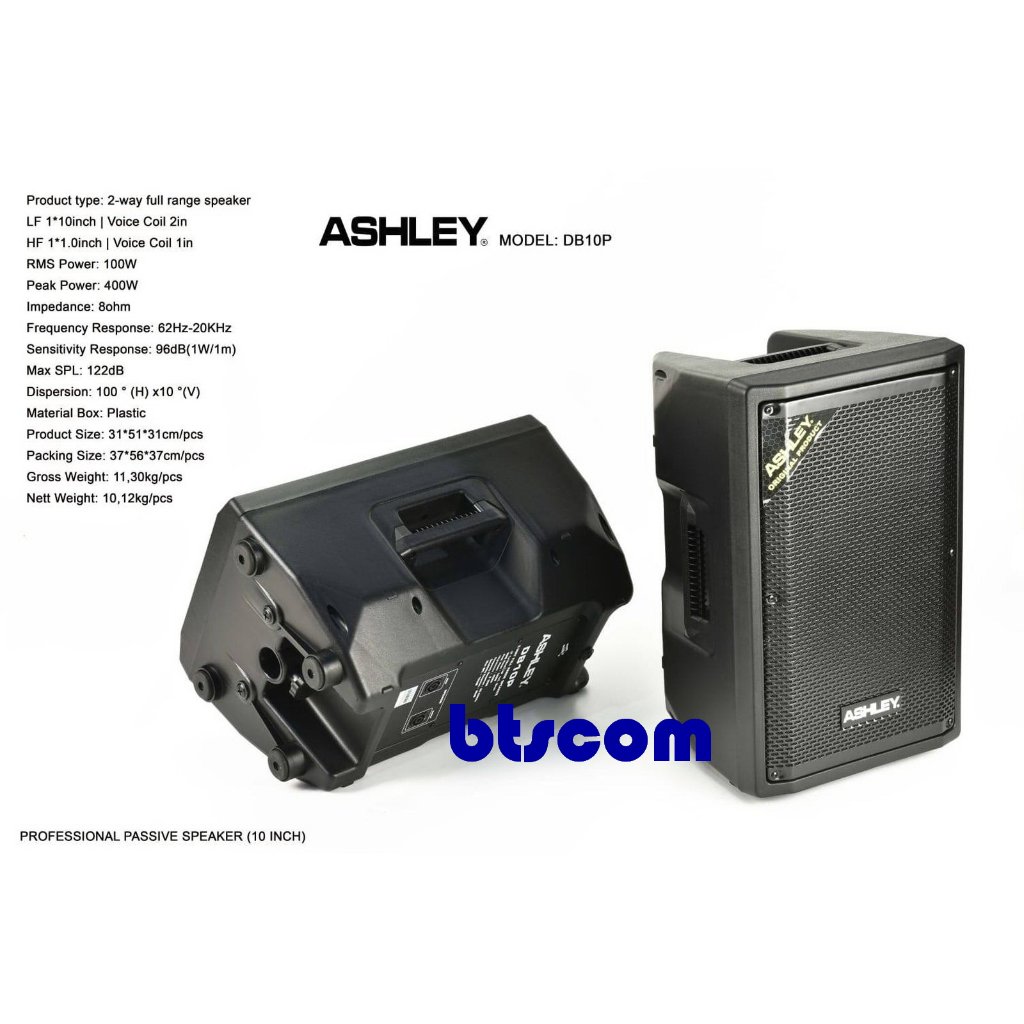 speaker pasif ashley db10p pasif db 10p speaker ashley db10 p 10 inch original