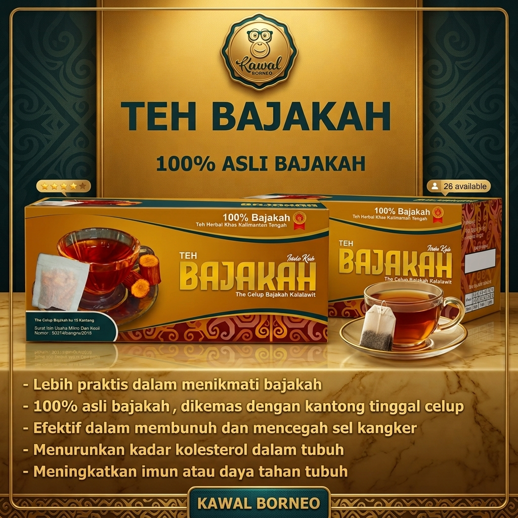 TEH BAJAKAH - TEH CELUP BAJAKAH - TEH BAJAKAH ASLI KALIMANTAN - TEH BAJAKAH INDUKUH BY KAWAL BORNEO