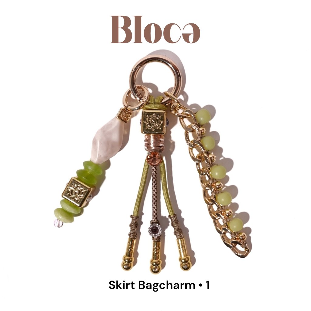 [Bloca Bag Charm] Skirt Bag Charm
