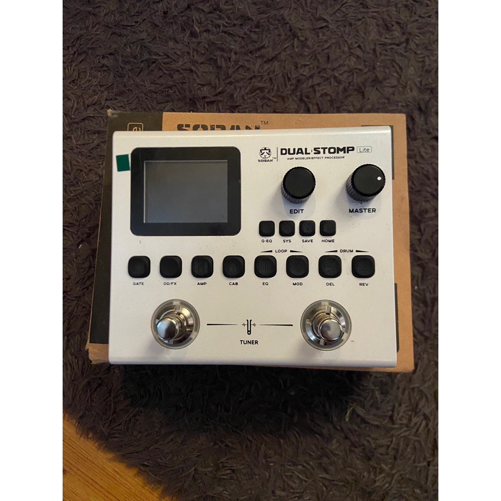 multi efek soran dual stomp efek digital gitar bass
