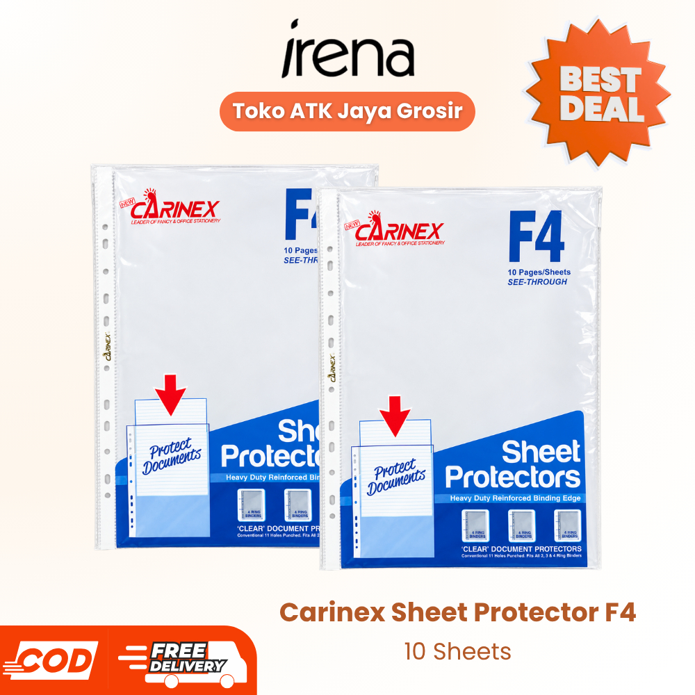 CARINEX Sheet Protector F4 Folio CNX-105 - Map Plastik Dokumen