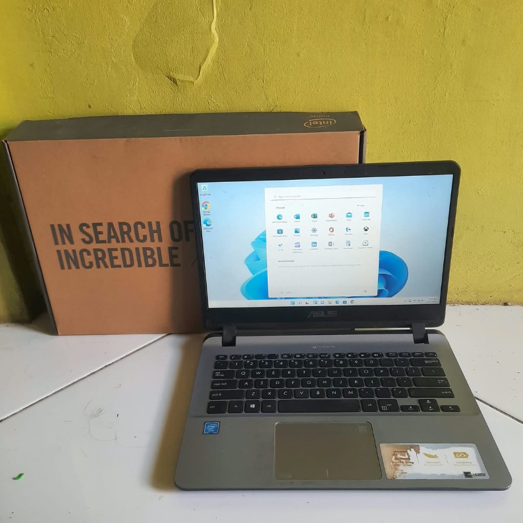 LAPTOP ASUS A407MA A407M INTEL CELERON N4000 RAM 4GB SSD 120GB SECOND