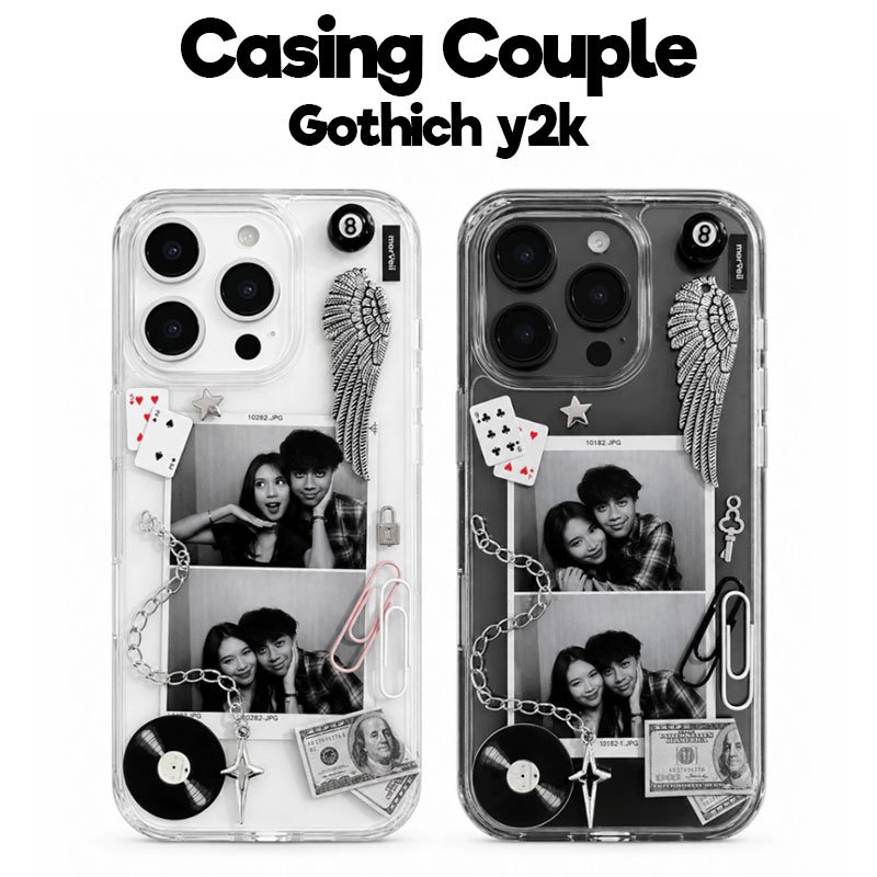 CASING COUPLE CASE HP IPHONE ANDROID casing resin unik aesthetic keren gothic y2k