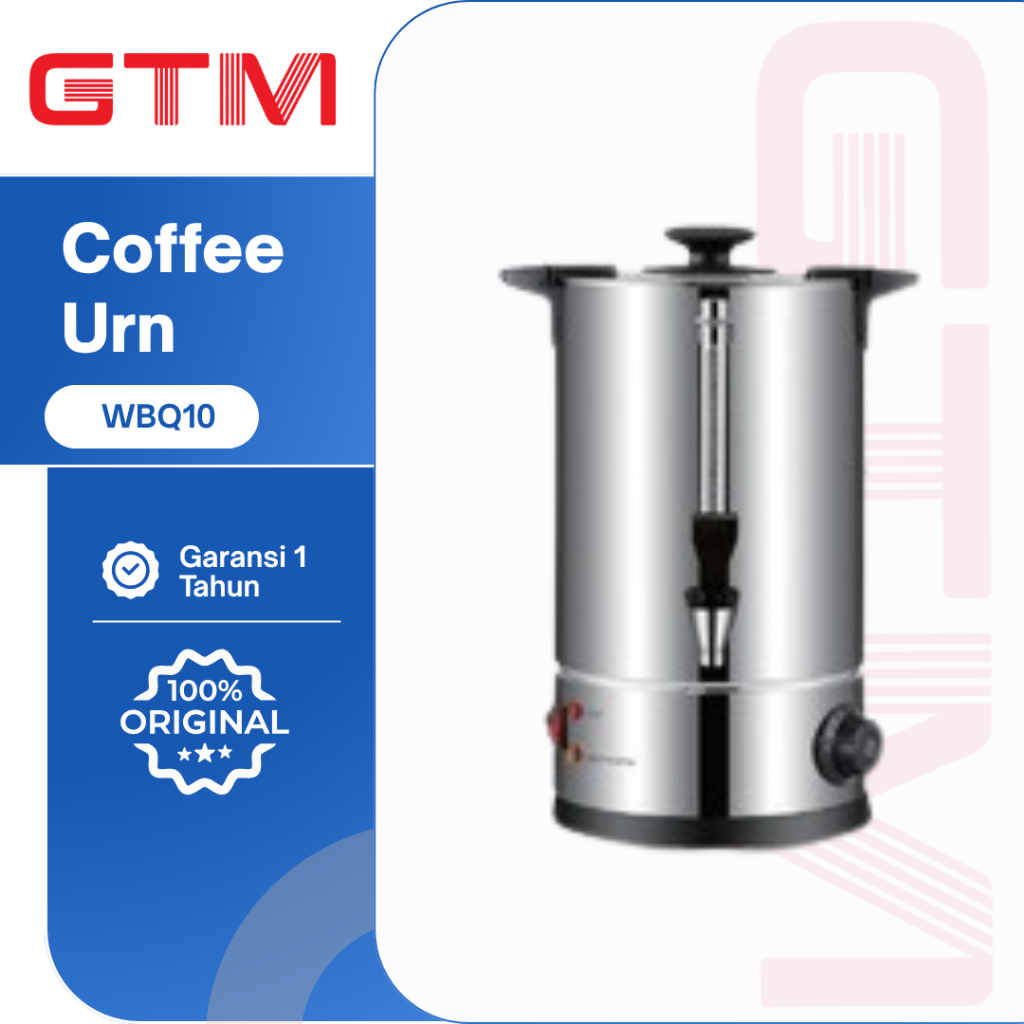 Coffee Urn WBQ10 10L 1.6KW | Mesin Pemanas Kopi & Minuman Stainless Steel untuk Cafe, Hotel & Cateri
