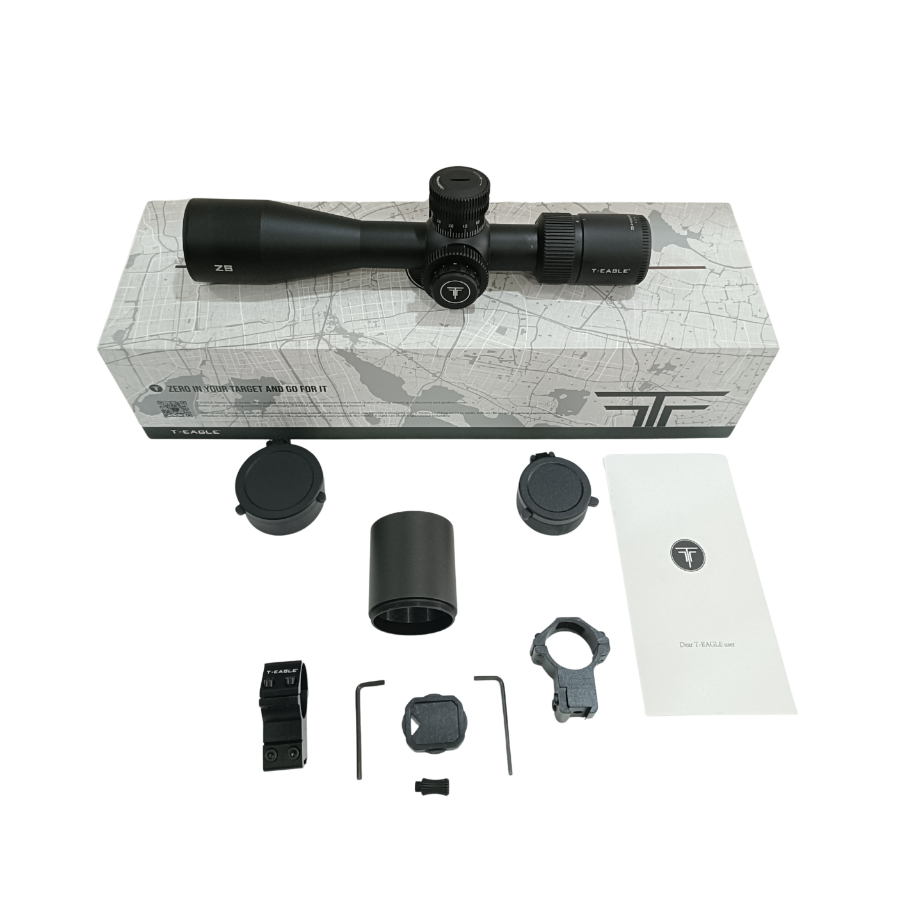 TELESKOP T-EAGLE ZS 4-16x44 IR FFP MRAD ZERO STOP TITIK TENGAH NYALA COMPACT