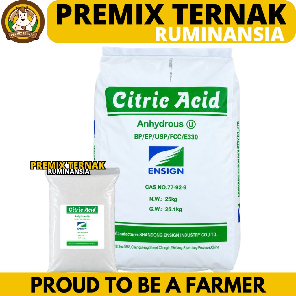 CITRIC ACID ANHYDROUS - Citroen Sitrun Food grade Sitrun Makanan - Asam Sitrat Citrun Acid Anhydrous