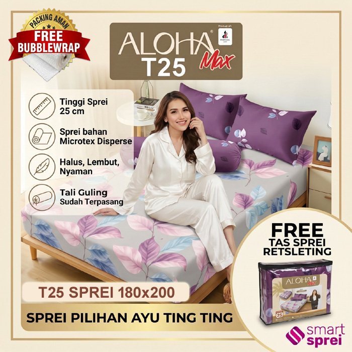 SPREI ALOHA 180x200 / SPREI ALOHA KING / SPREI POLOS 180x200