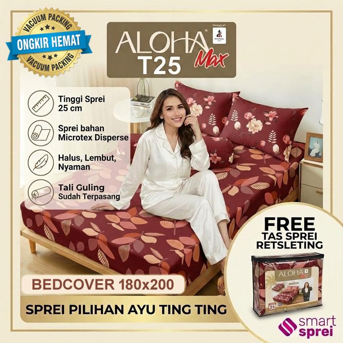 BEDCOVER ALOHA 180x200 / BEDCOVER ALOHA KING / BEDCOVER SET 180x200 ALOHA