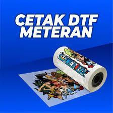 Cetak sablon strika / DTF satuan dan meteran