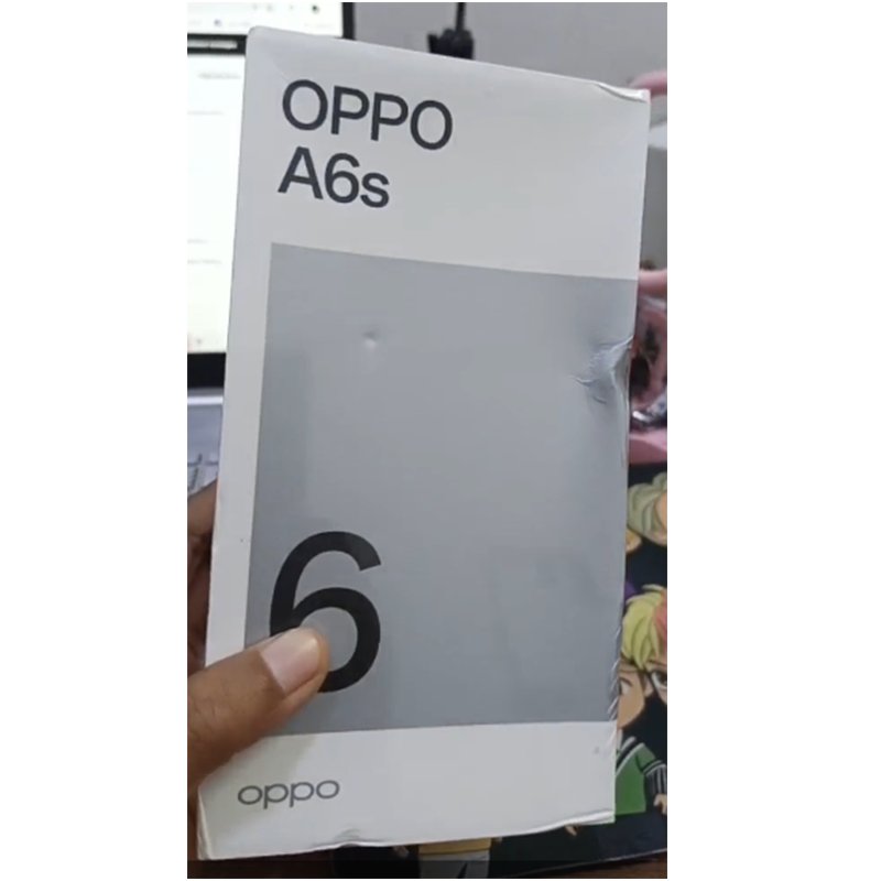 OPPO A6s 8/128 Ice White [Belum aktivasi, hanya kemasan rusak]