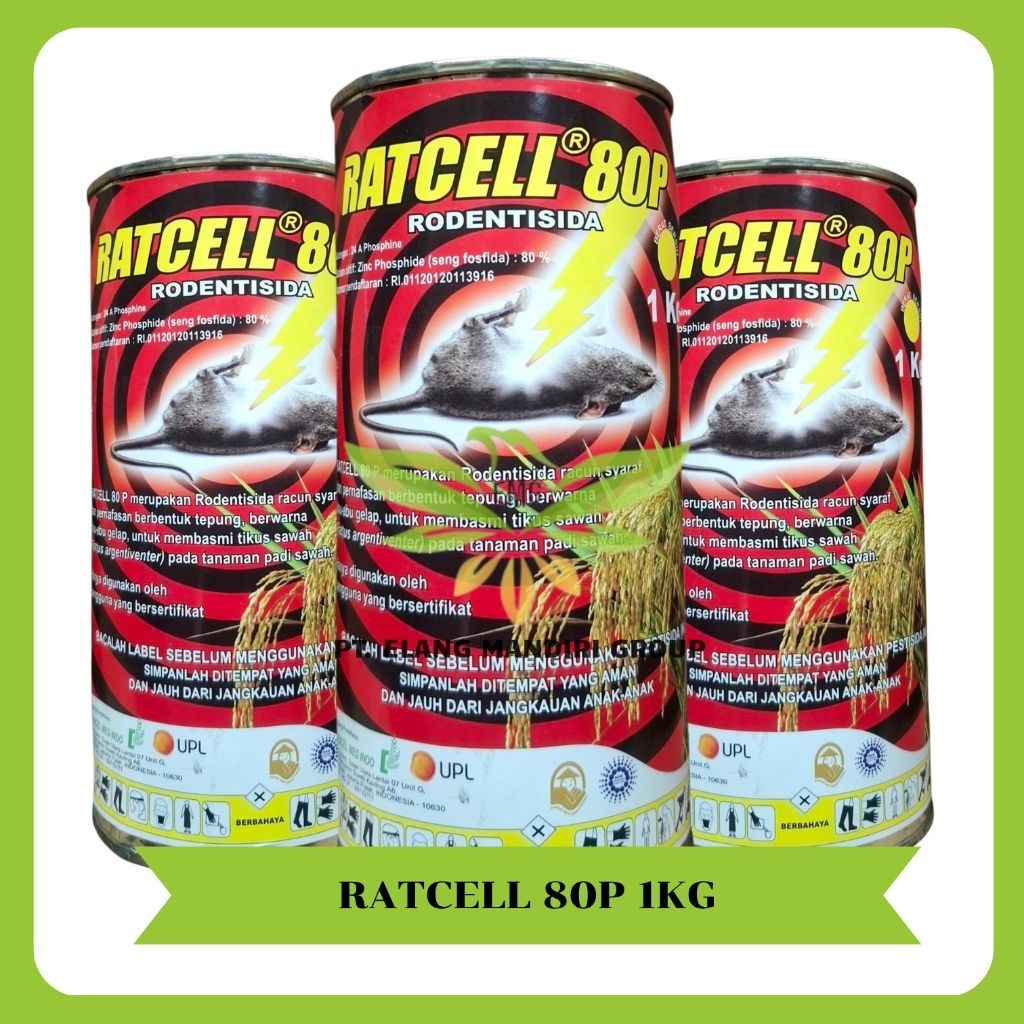 Ratcell 1Kg Rodentisida Racun Tikus Pembasmi Tikus Excel Phospit 80wp Zeng Themix
