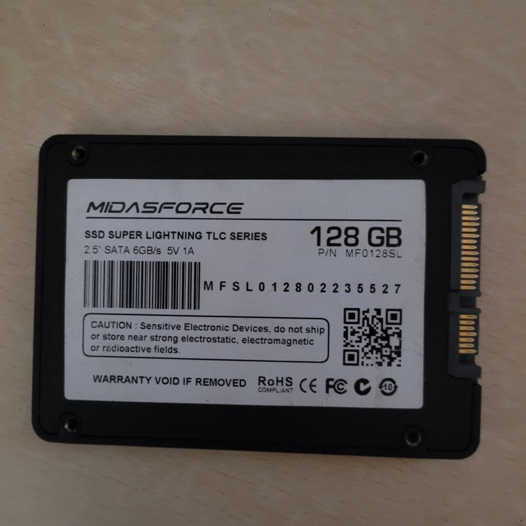 SSD SATA 128GB MIDASFORCE SECOND