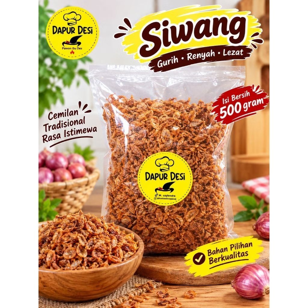 500 gr SIWANG PEDAS Terasi Bawang || SIWANG PEDAS || SIWANG ENAK || SIWANG GURIH || SIWANG MURAH || 