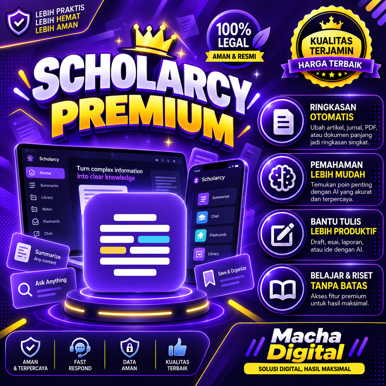 Scholarcy Plus Premium 7 Hari - AI Summarization