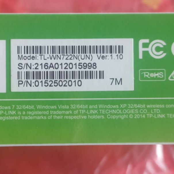 Original TP-Link TL WN722N V1 Tplink kondisi Dus Hijau edisi Koleksi