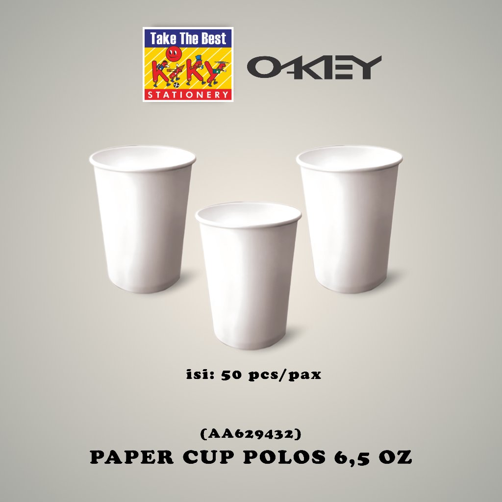 elas Kopi 6,5 Oz Paper Cup Polos / Gelas Kopi Kertas Panas Paper Cup Bubur Bayi Praktis