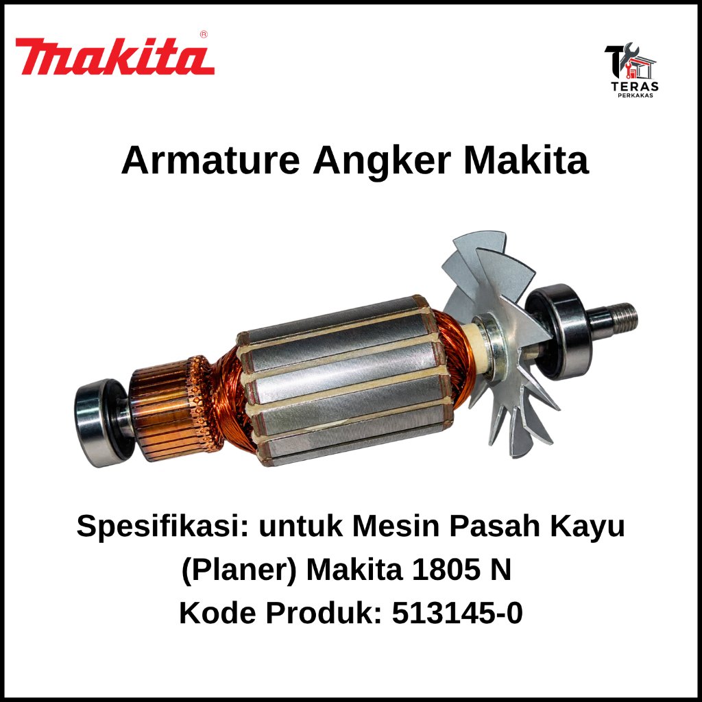 MAKITA Armature Angker untuk Mesin Pasah Kayu (Planer) Makita 1805 N