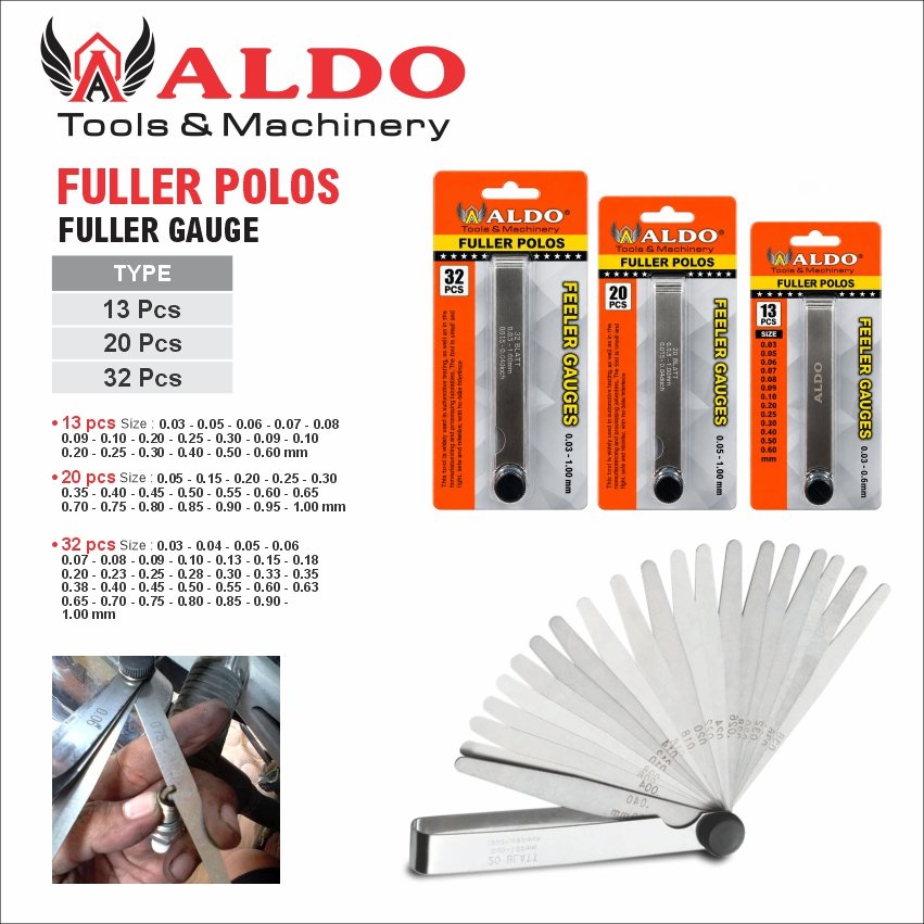 FULLER POLOS  4" / FULLER GAUGE / FELLER GAUGE / ALAT UKUR FULLER  MERK ALDO
