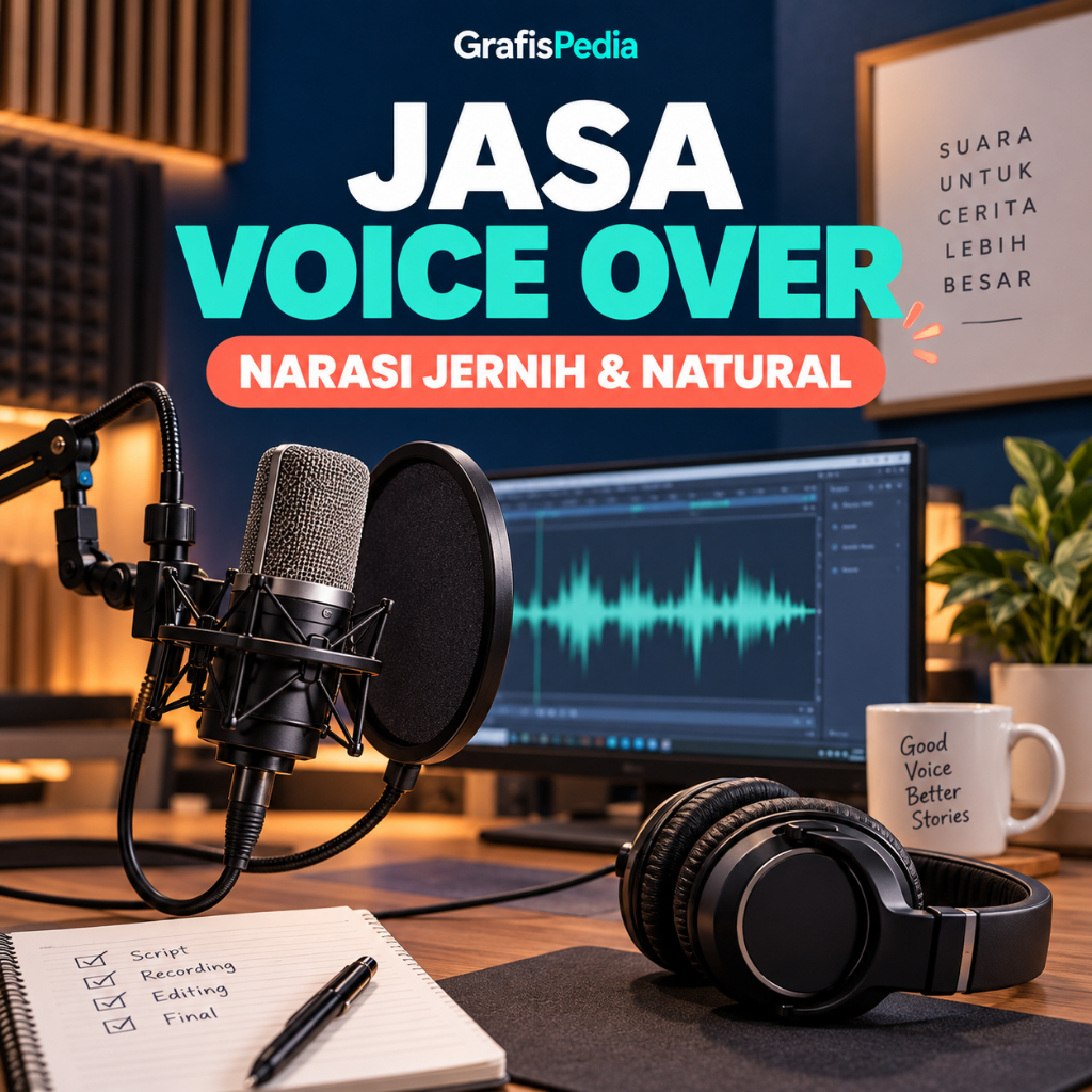 Voice Over AI Text to Speech Premium (Teknologi ElevenLabs) Suara Natural Indonesia