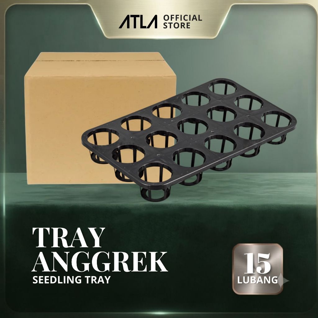 Atla Pot Tray Semai Bibit Anggrek 15 Lubang isi 50 Flexible Seedling Karton