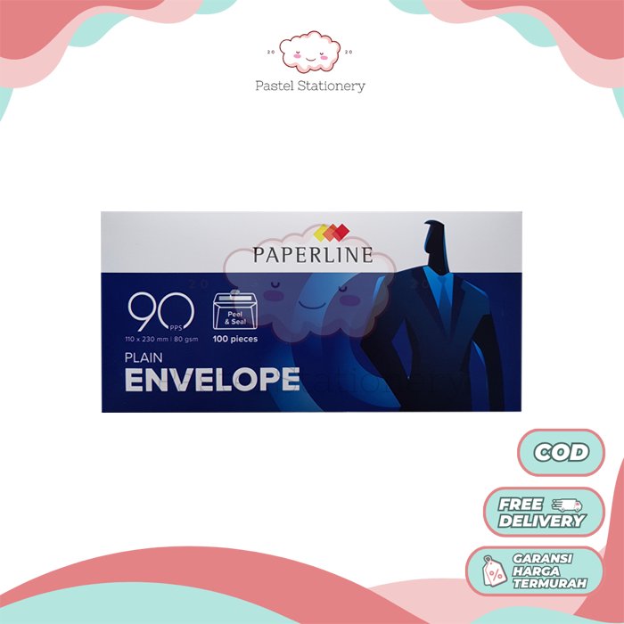 Amplop Putih Kabinet 90 PPS Paperline White Envelope