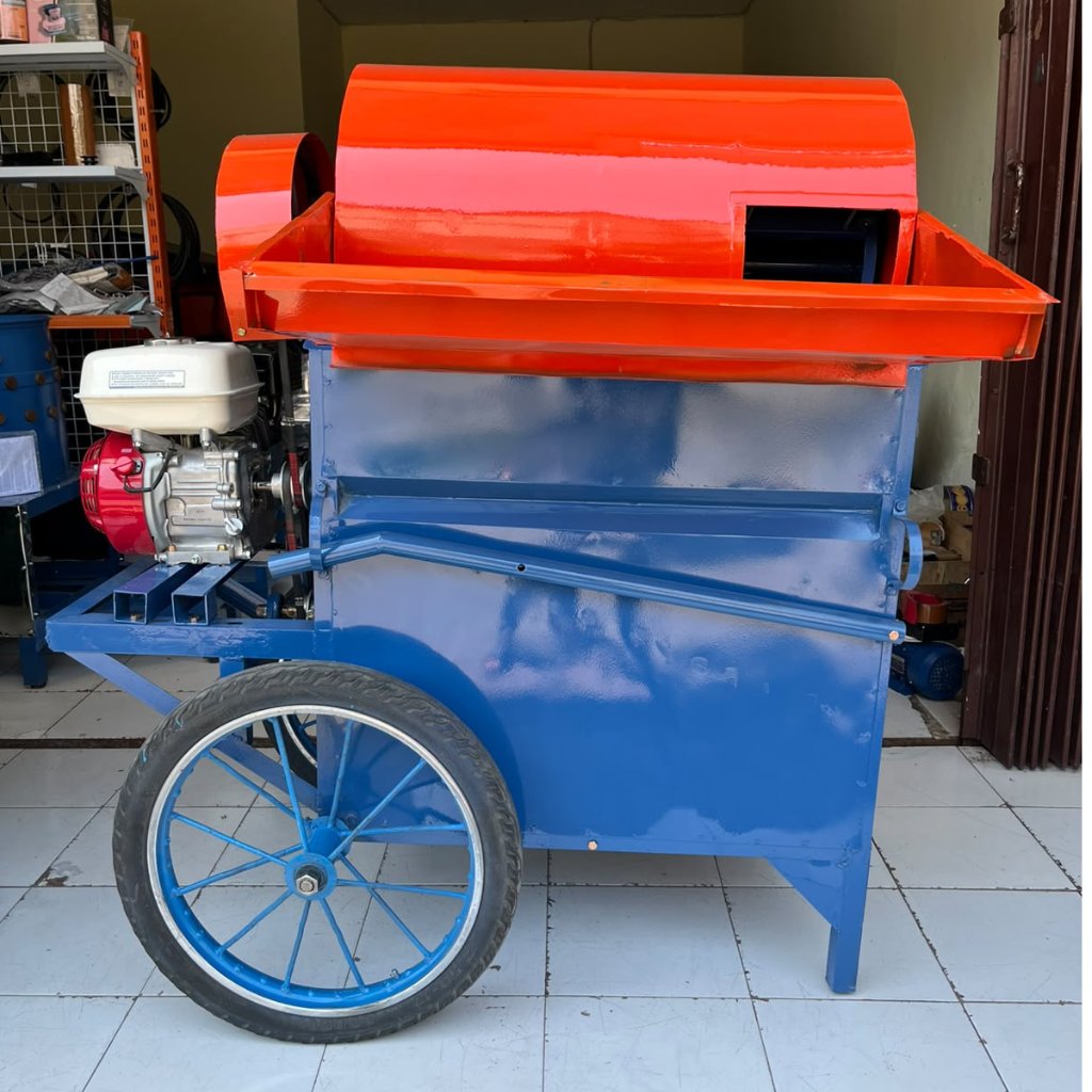 Mesin Perontok Padi 2 Output Plus Mesin Honda GX160 Original