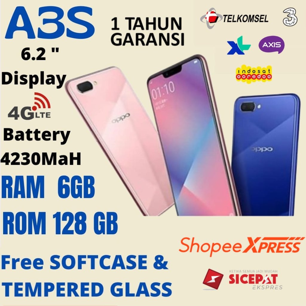 OPPO A3S HP OPPO MURAH ANDROID SIAP PAKAI GARANSI TOKO
