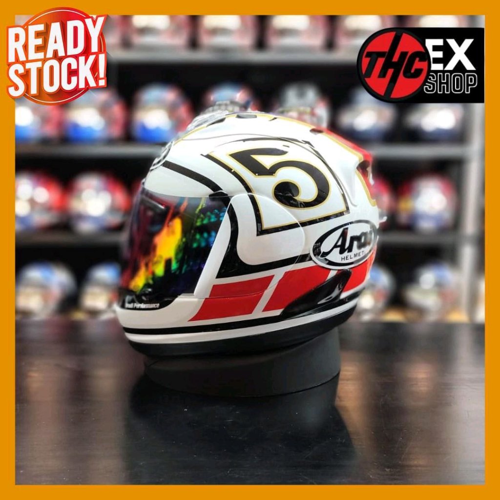 HELM ARAI RR5 COLLIN EDWARD LEGEND WHITE SIZE S 2ND FULL FACE HELMET SECOND