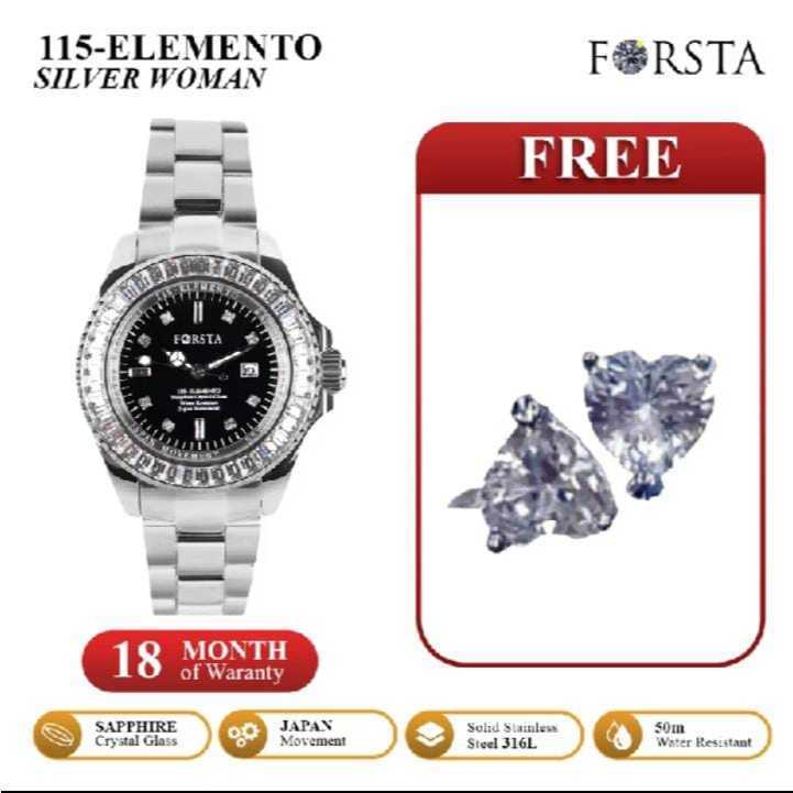 Forsta 115 Elemento Silver-Woman Jam Tangan Kesehatan Mewah
