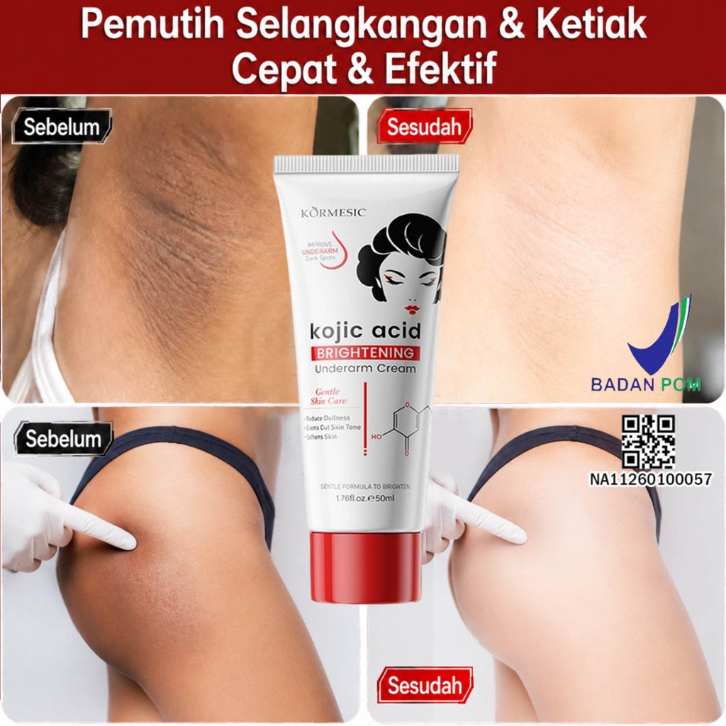 MYSTICORE Krim Pemutih Ketiak Krim Pemutih selangkangan dan miss v Krim Pemutih Leher dan Wajah Koji