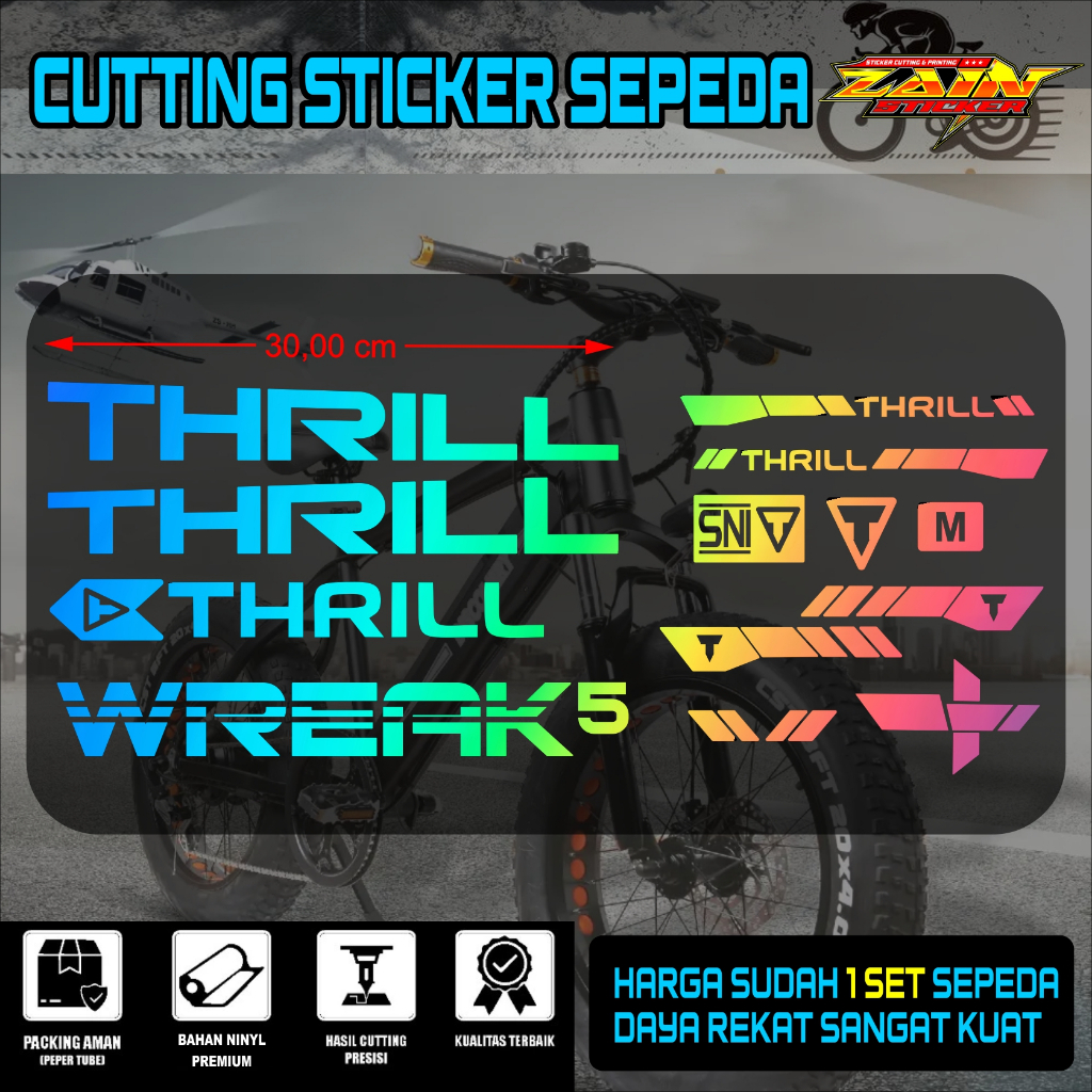 STICKER Sepeda MTB Thrill Wreak