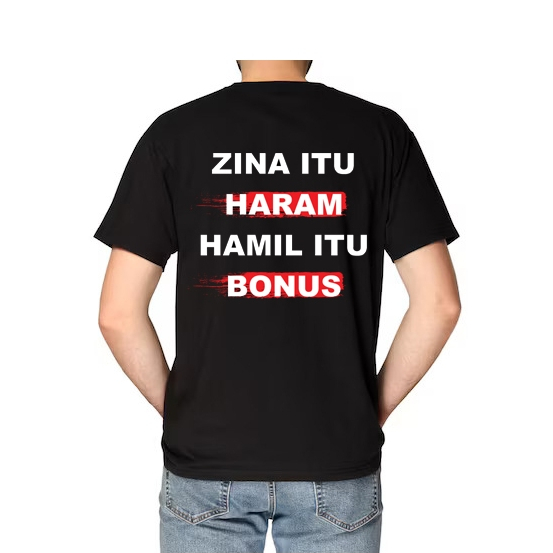 Kaos Kata-Kata Lucu Kaos Lucu Kaos Kata Unisex Polycotton