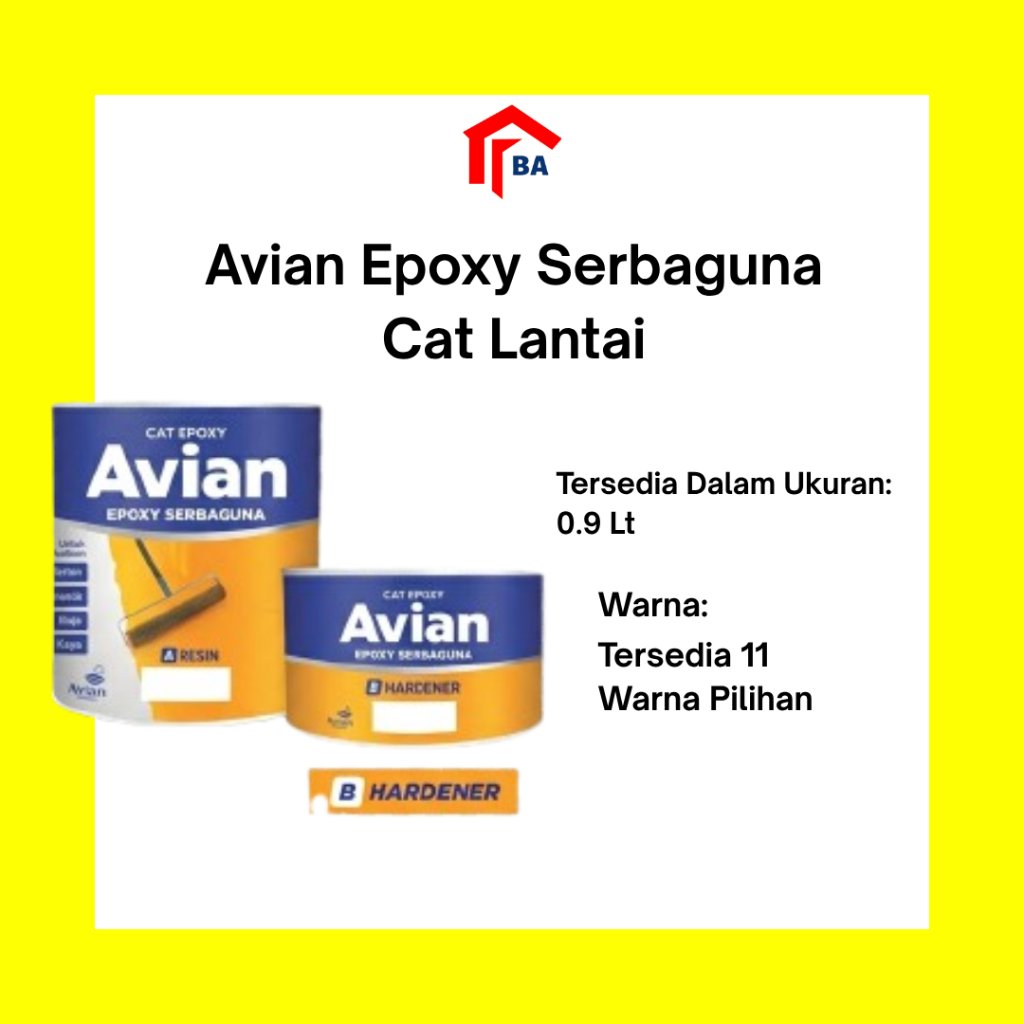 Avian Epoxy Serbaguna Cat Lantai Cat Epoxy